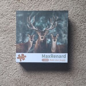 MaxRenard Noble Deer Family Jigsaw Puzzle, 1000 Pieces
